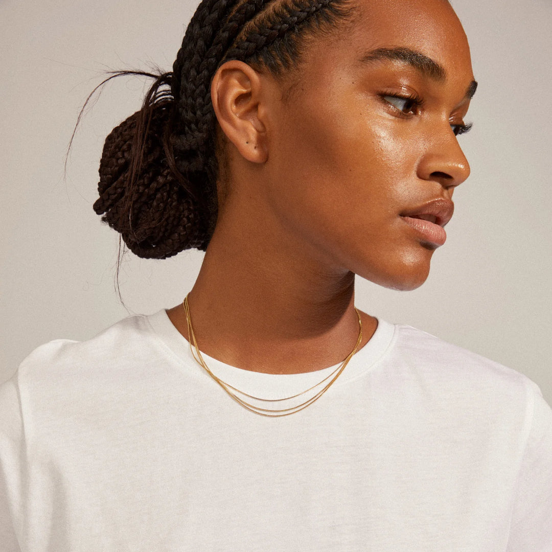 Pilgrim Live Recycled Necklace 3-in-1 Gold Plated