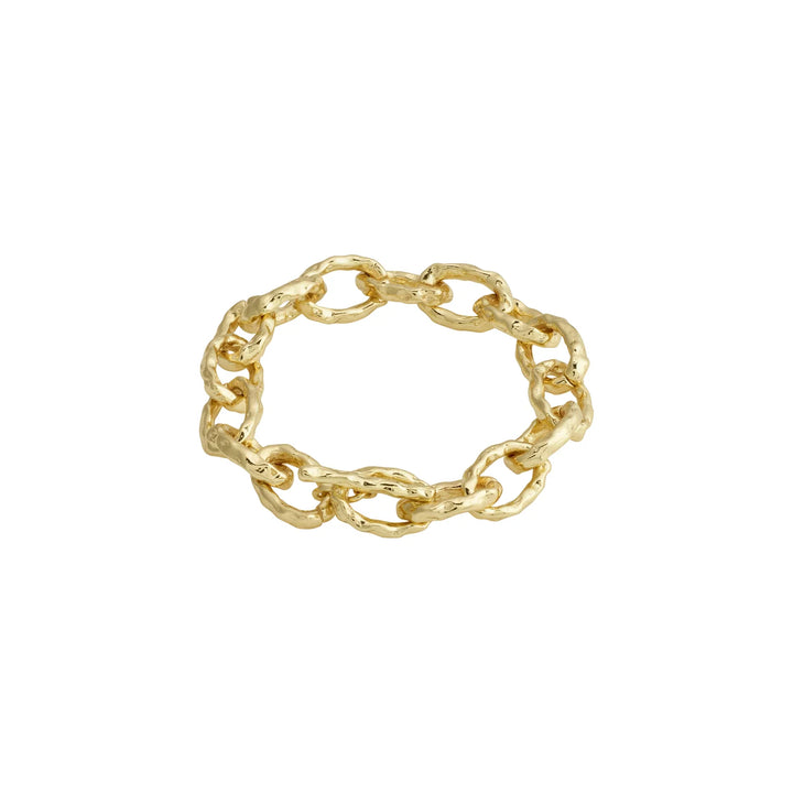Pilgrim Reflect Textured Recycled Cable Chain Bracelet Gold Plated