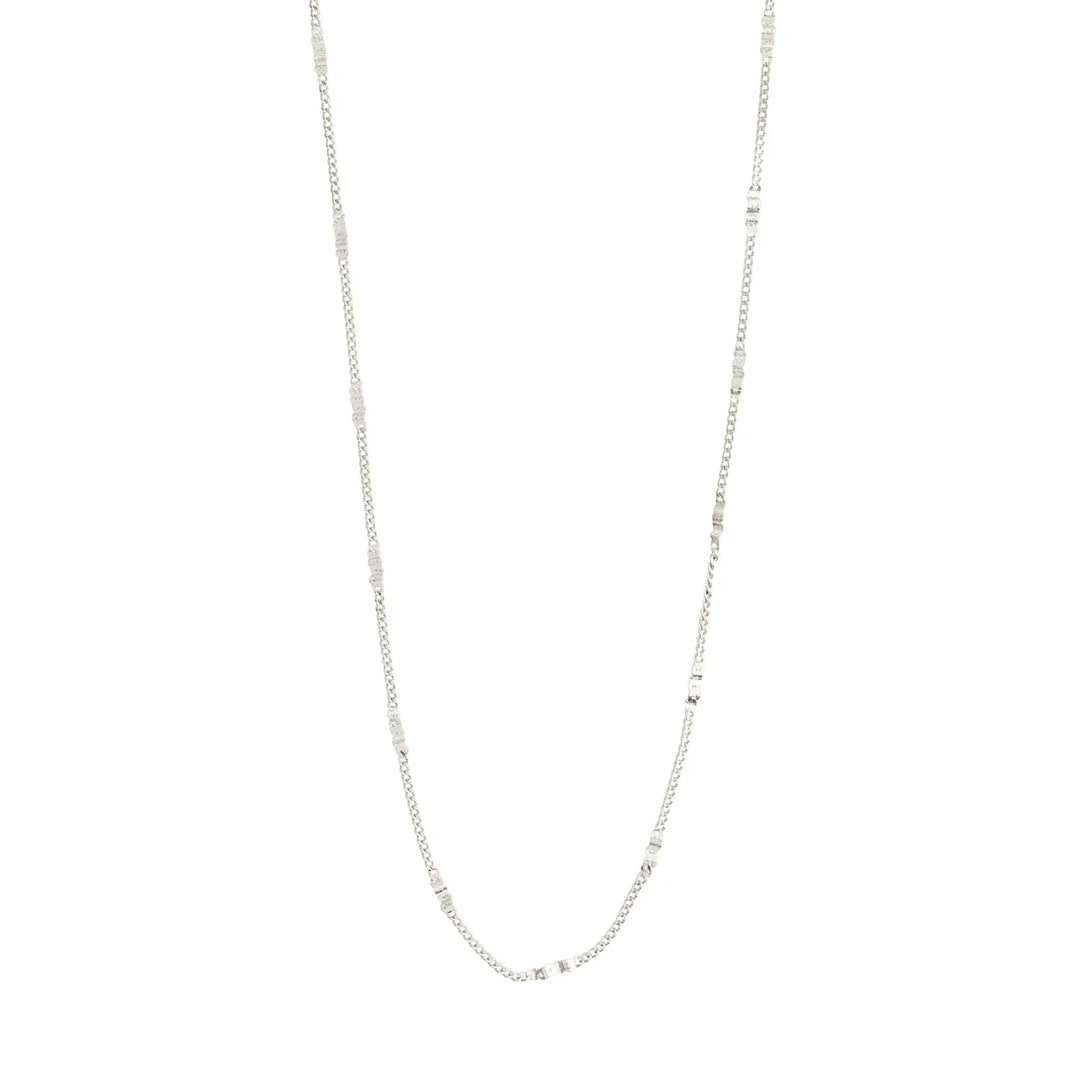 Pilgrim Create Recycled Chain Necklace Silver Plated
