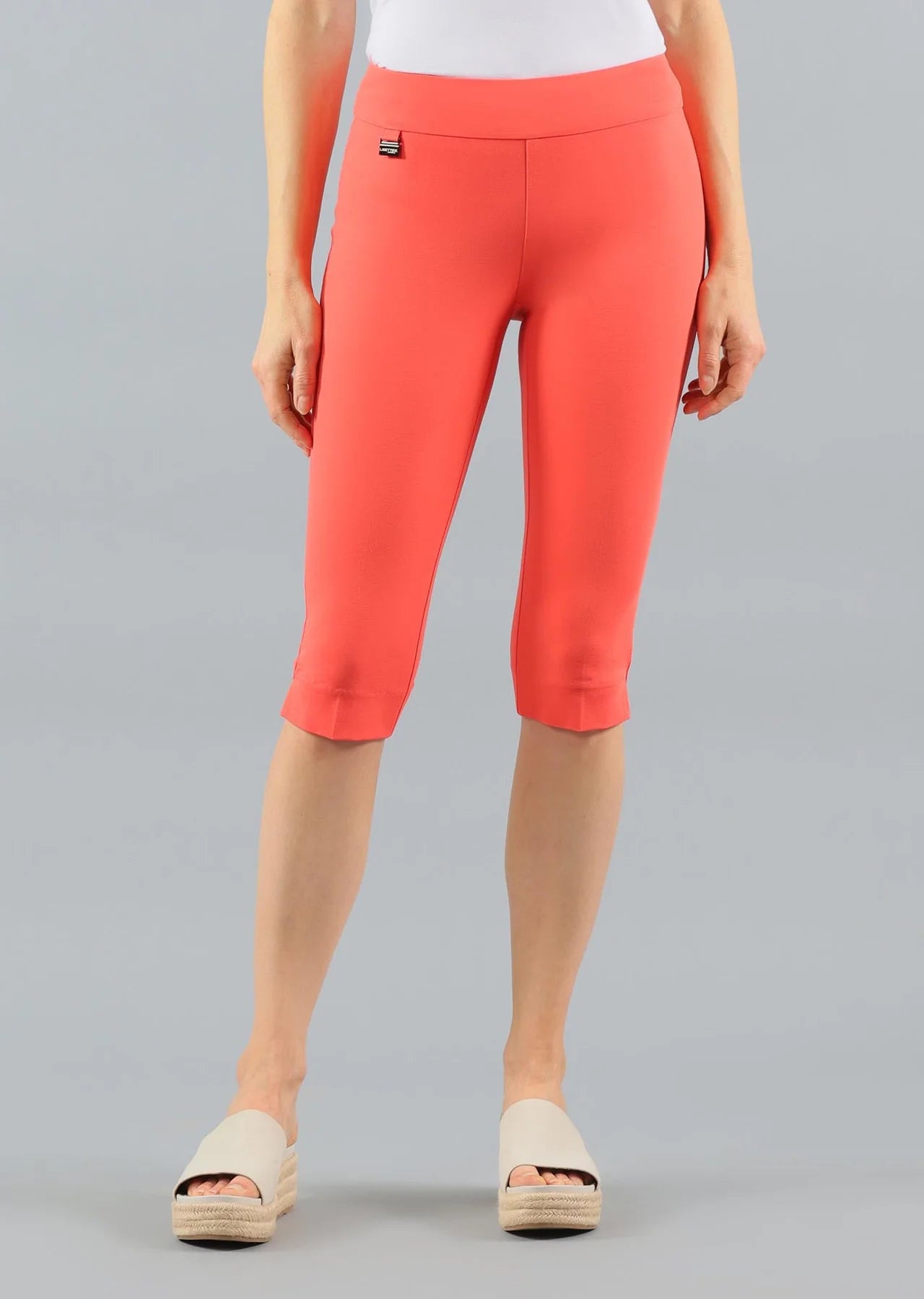 Lisette L Kathryne Fabric 17" Capri With Slits