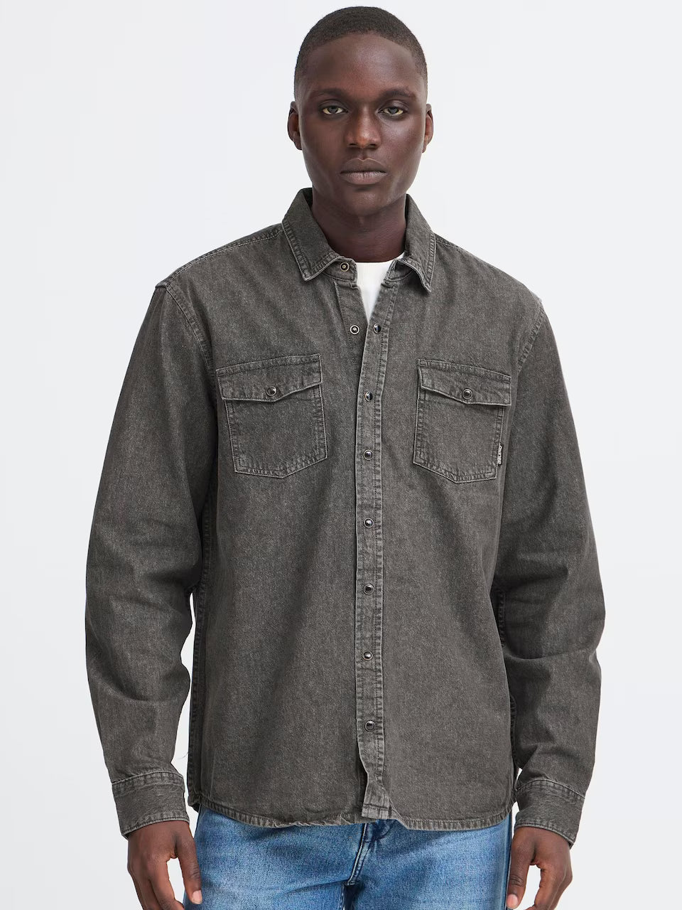 BBLEND BHDARGO SHIRT DENIM - DENIM GREY