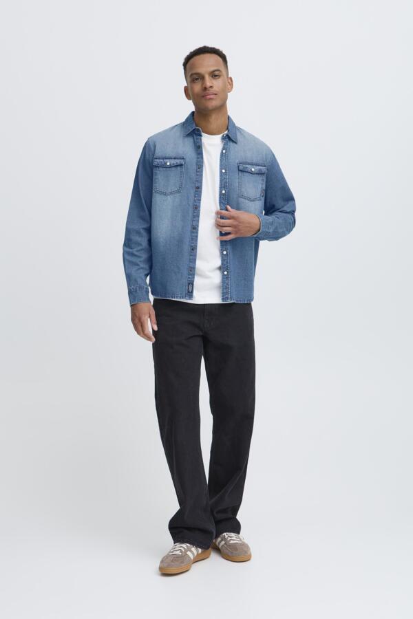 BBLEND BHDARGO SHIRT - DENIM MIDDLE BLUE