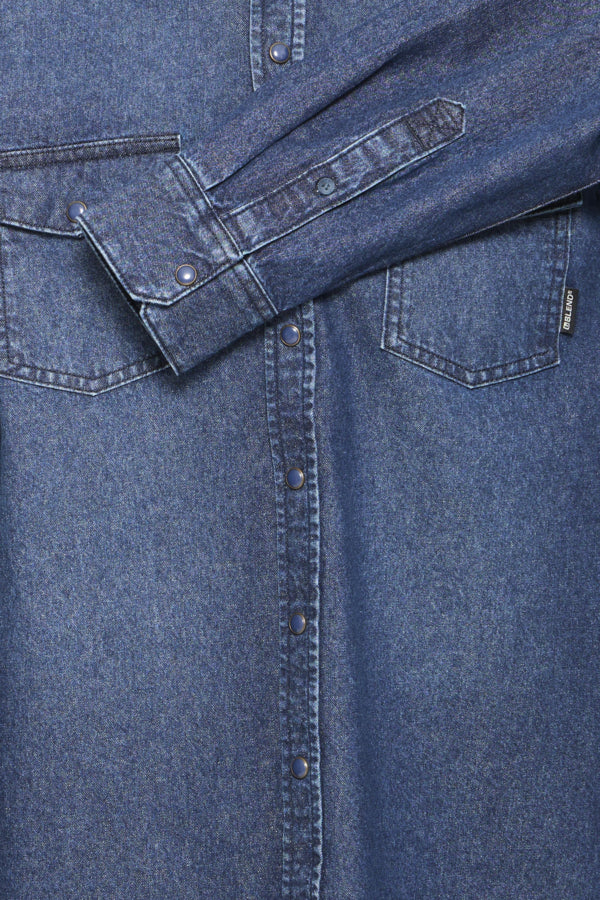 BBLEND BHDARGO SHIRT DENIM - BLUE DENIM UNWASHED