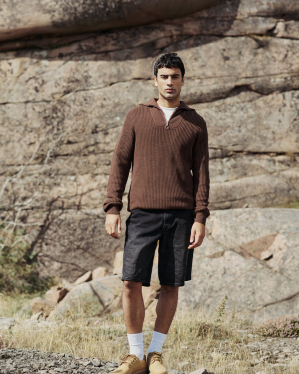 BBLEND BHDENO HALFZIPP - CHICORY COFFEE