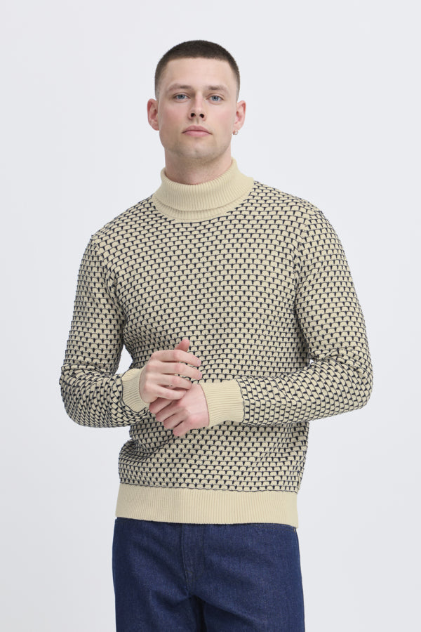 BBLEND BHDONG ROLLNECK - OYSTER GRAY