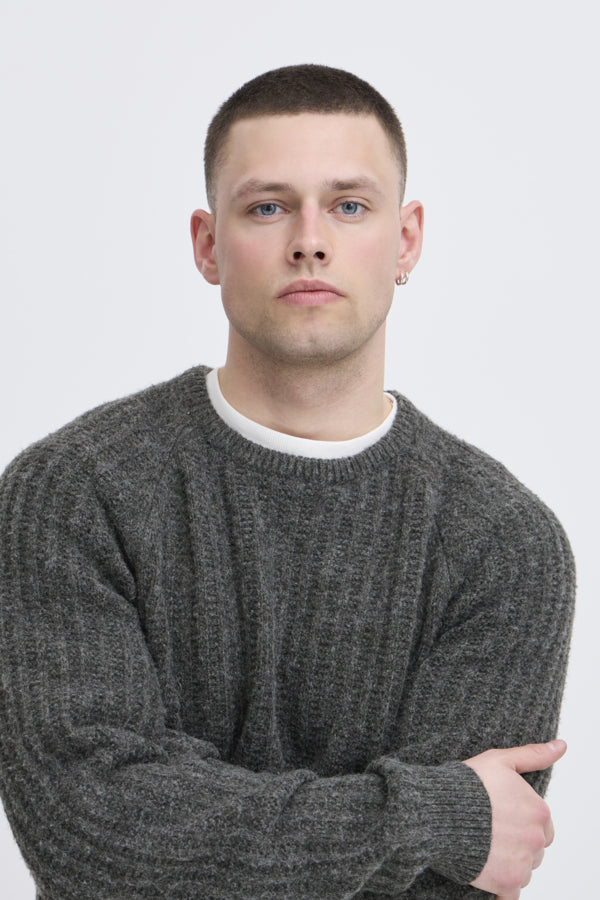 BBLEND BHDEXTER CREW - IRON GATE (GRAY)