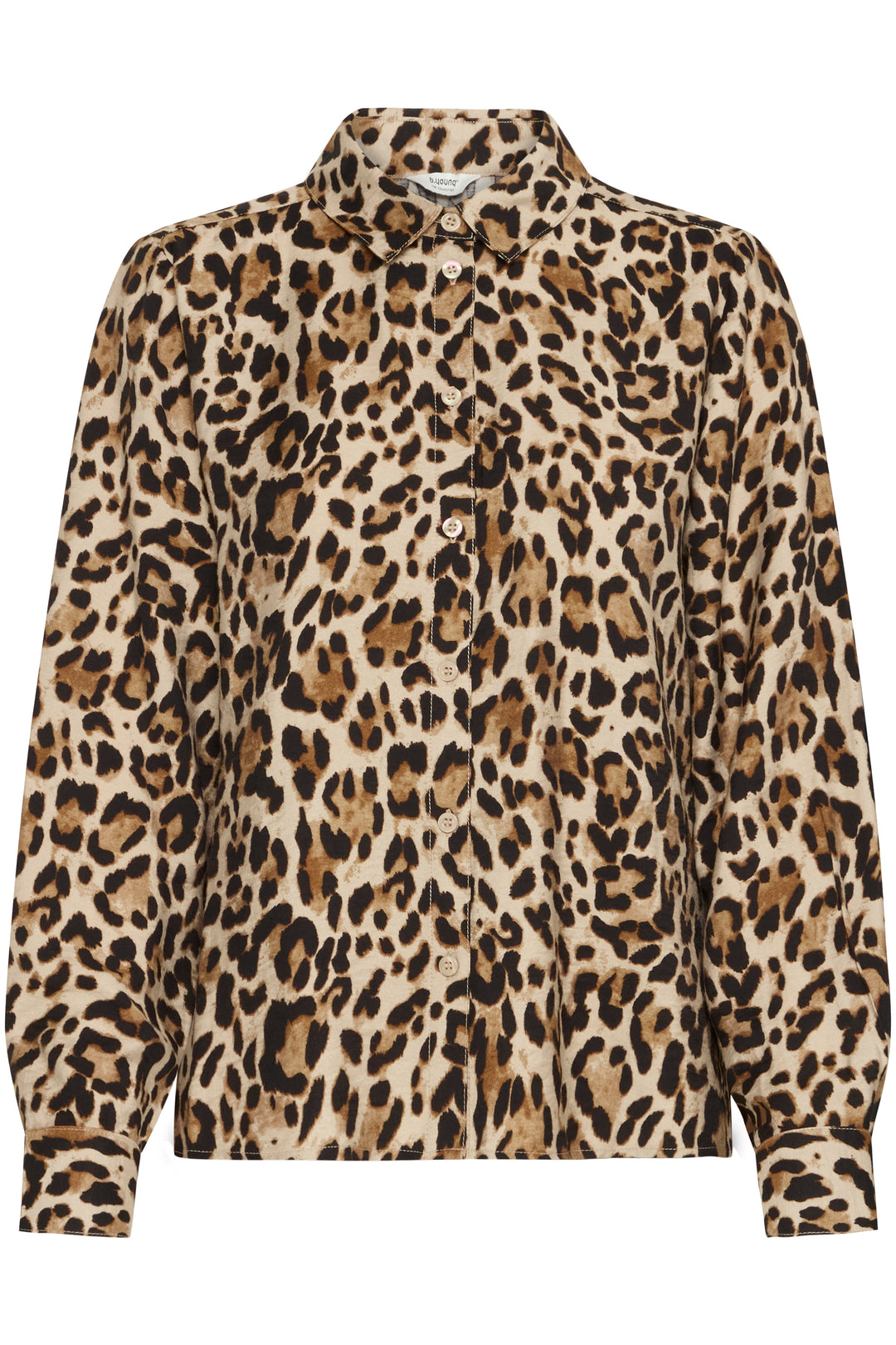 B.YOUNG BYIHAMMA LS SHIRT - HUMUS LEOPARD MIX