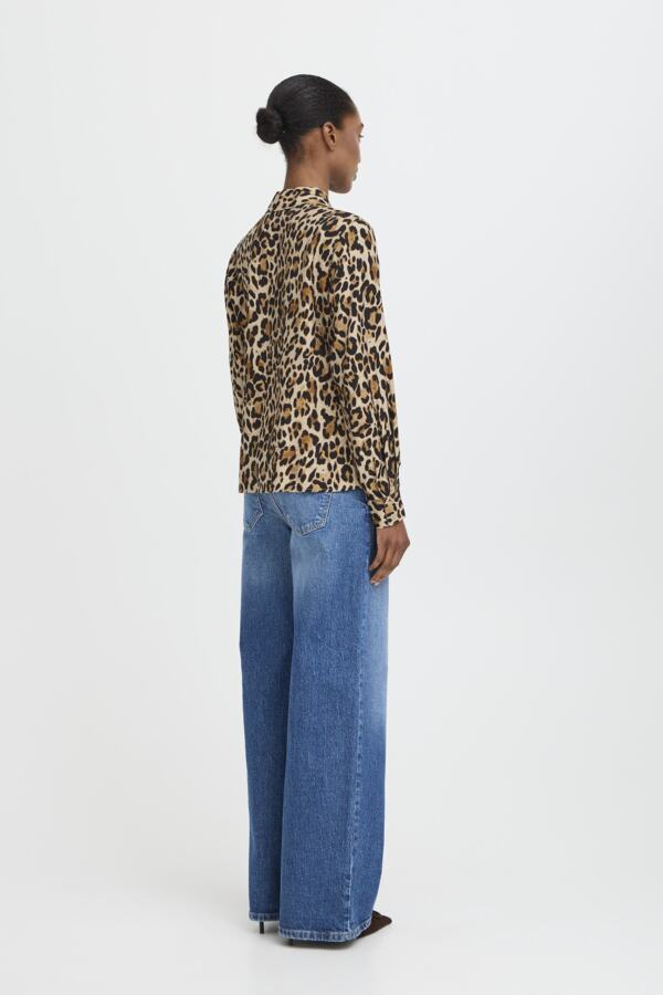 B.YOUNG BYIHAMMA LS SHIRT - HUMUS LEOPARD MIX