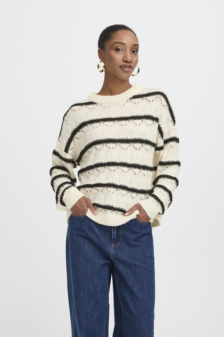 B.YOUNG BYMABELLE JUMPER - BIRCH MIX