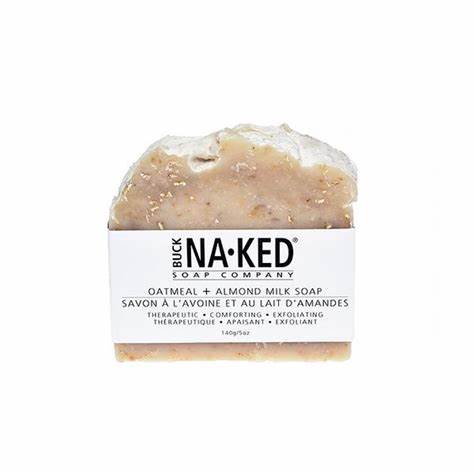BUCK NAKED OATMEAL & ALMOND MILK SOAP - 150g
