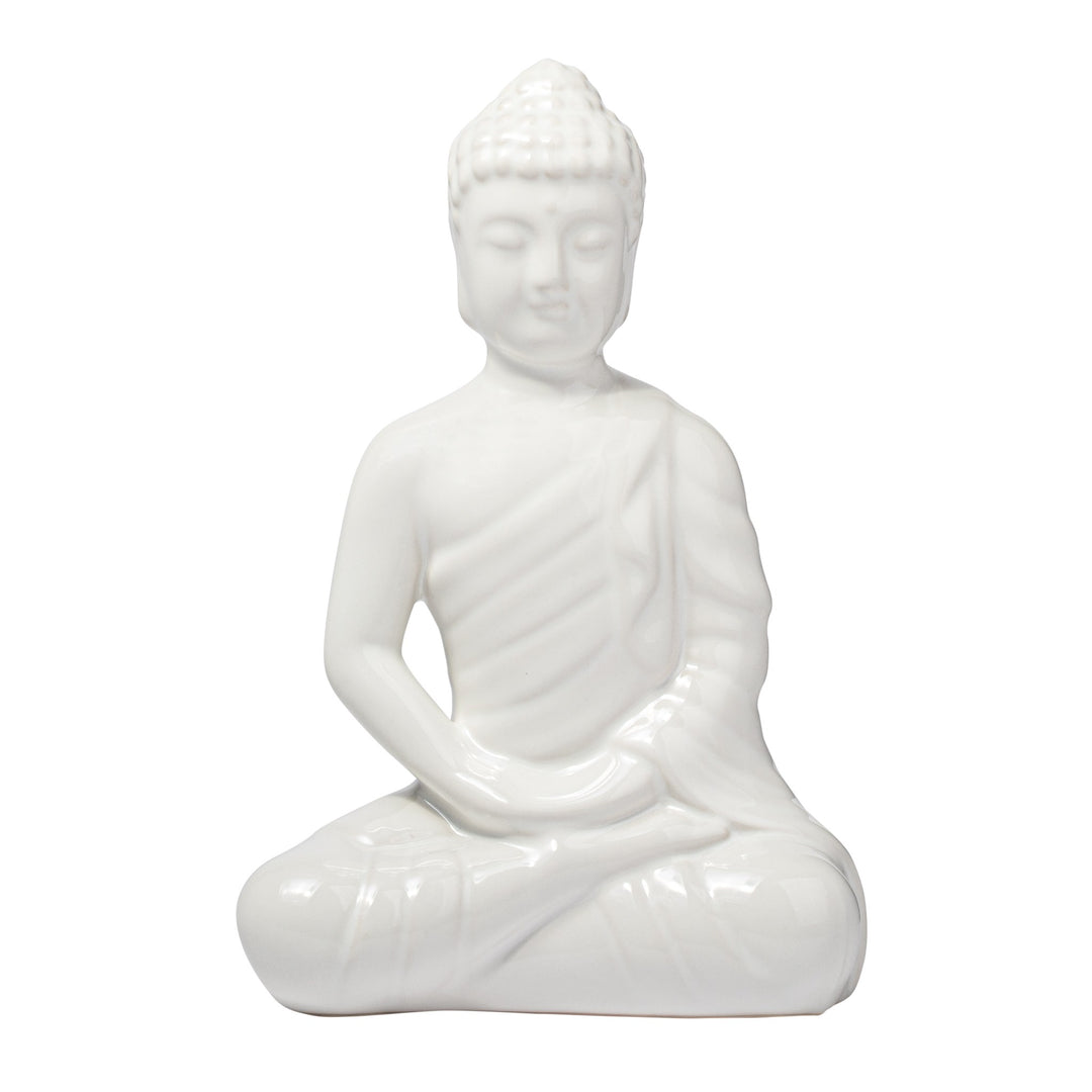 Sitting Ceramic Buddha Decor Statue