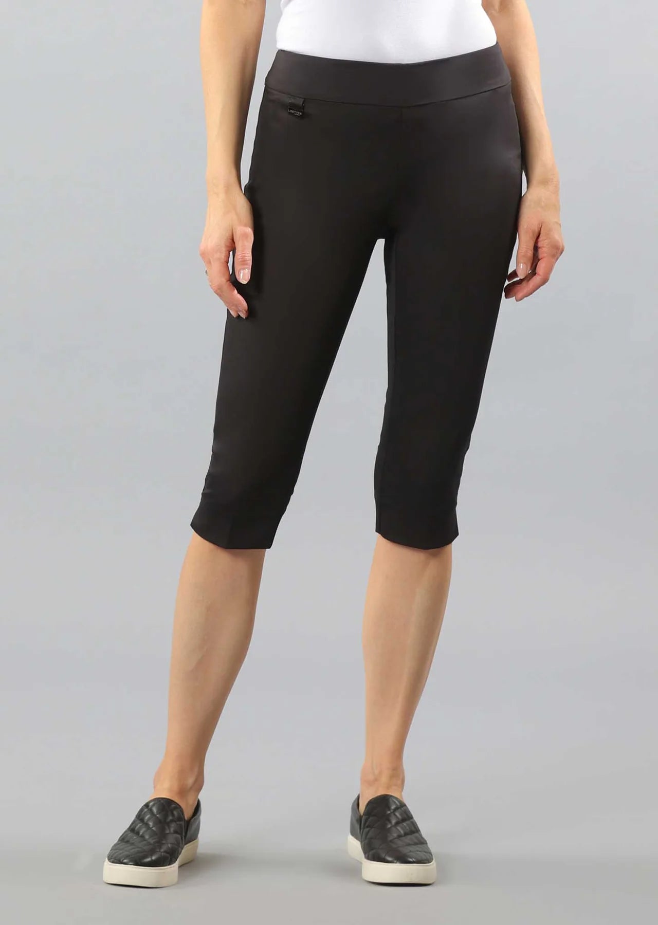 Lisette L Jupiter Fabric 17" Capri With Side Slits