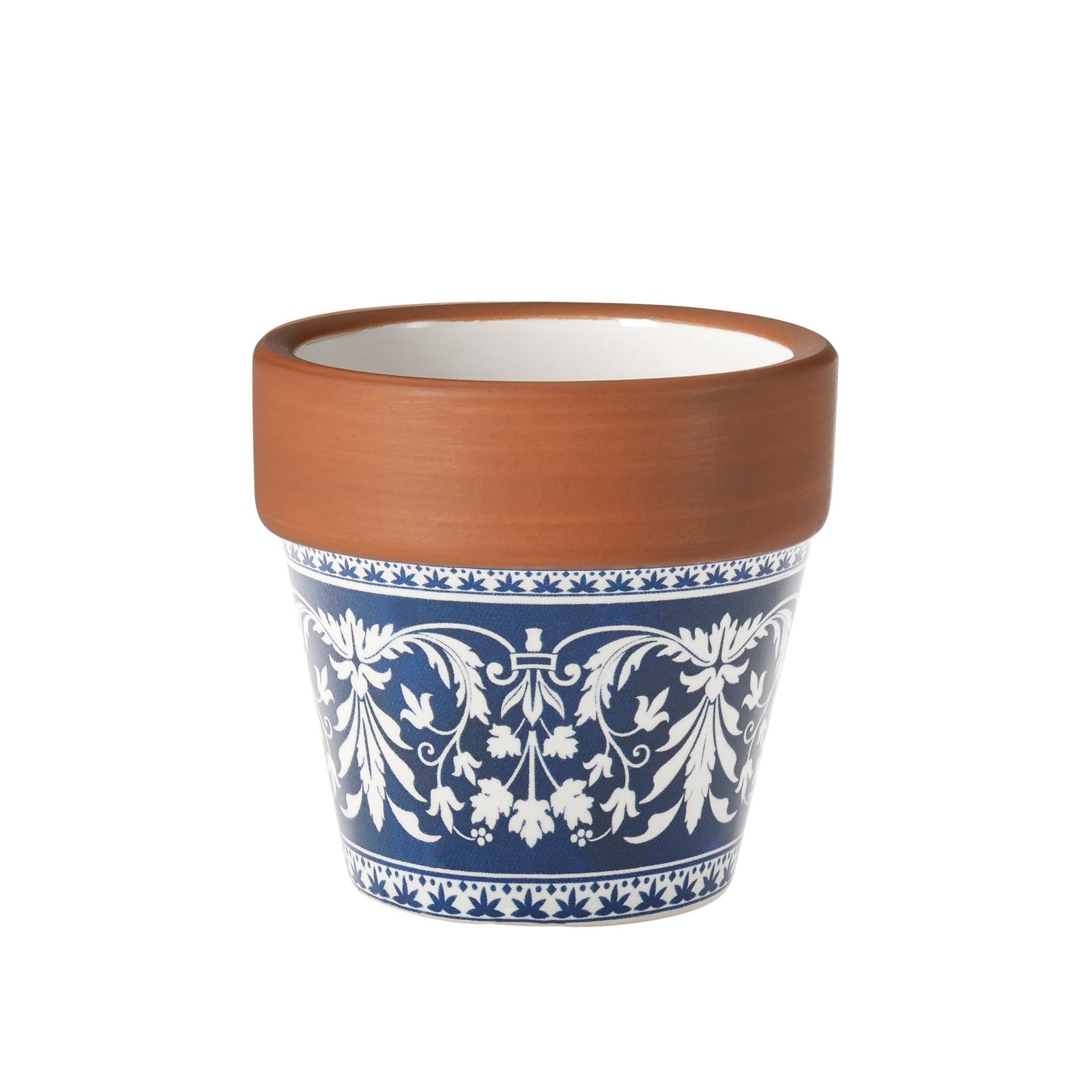 Lisboa Flourish Pattern 3" x 3" Ceramic Drop Pot Planter