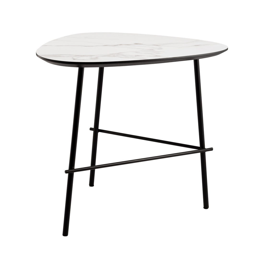 Torre & Tagus Tangent Faux Marble Top Accent Side Table