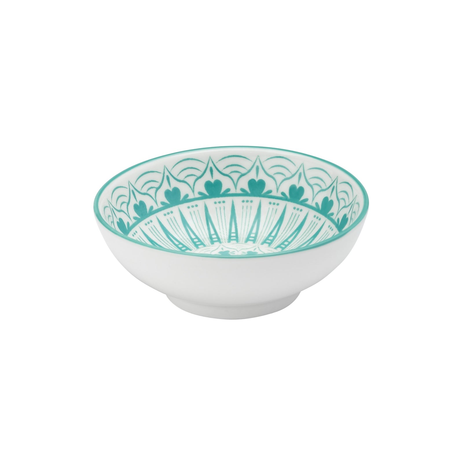 Torre & Tagus Kiri Porcelain 3" Sauce Dish - Teal Radiant Spire