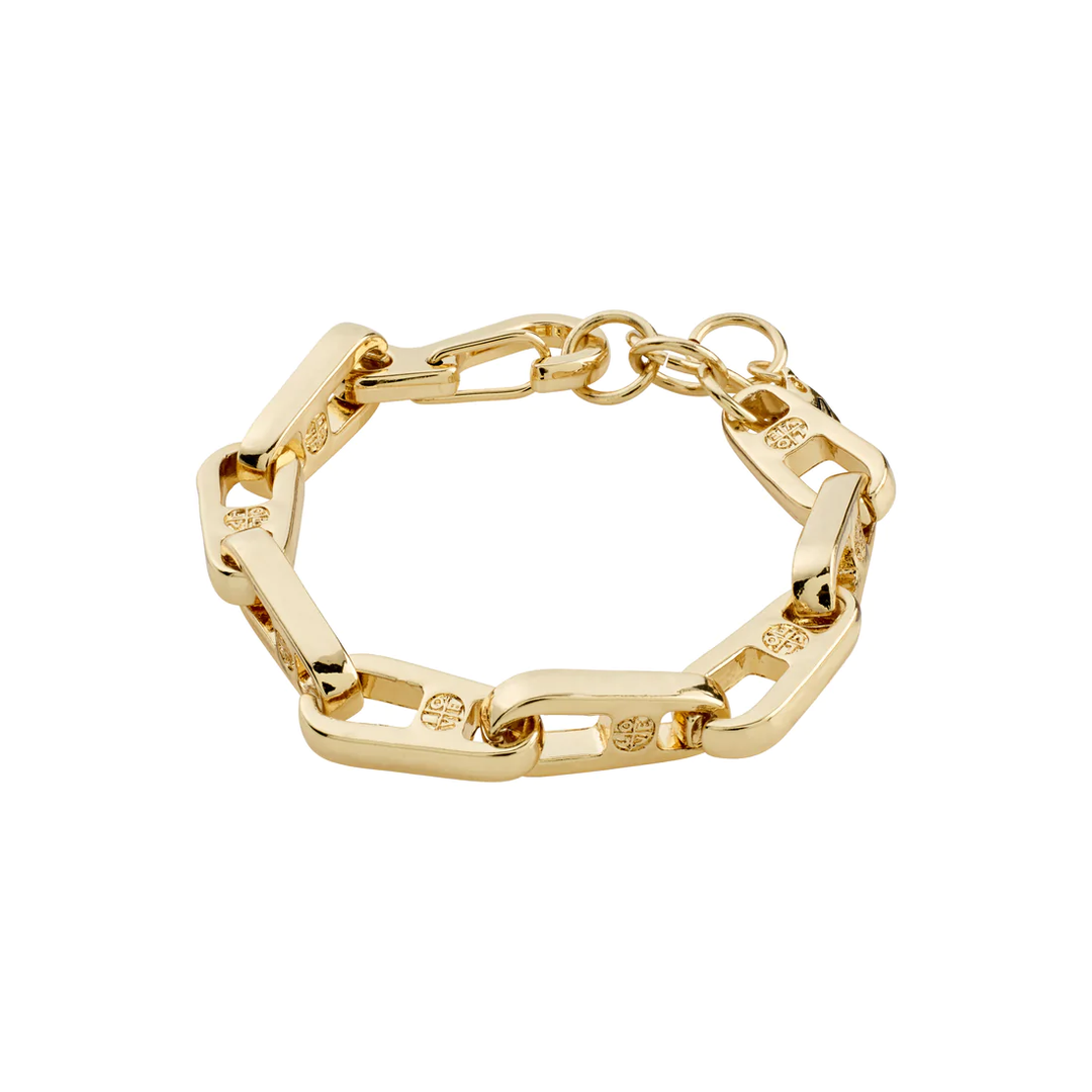 Pilgrim Love Chain Bracelet Gold Plated