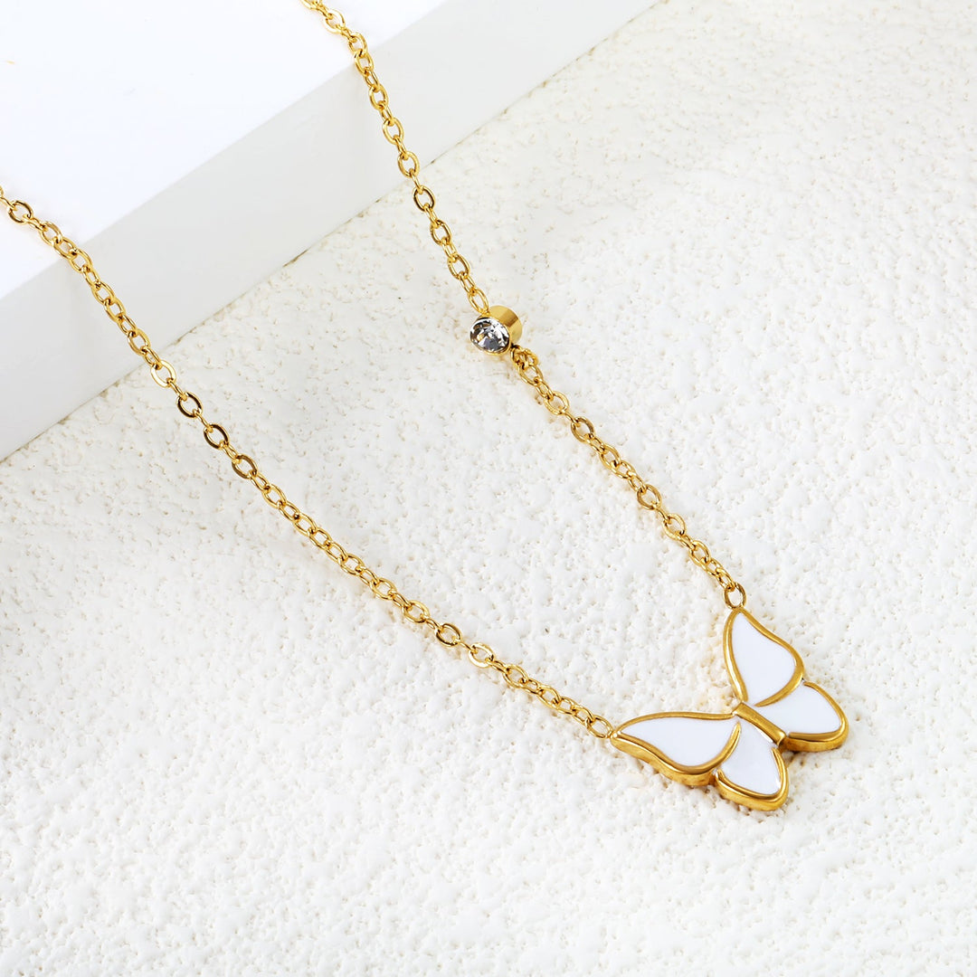 Butterfly Blossom Pendant Necklace