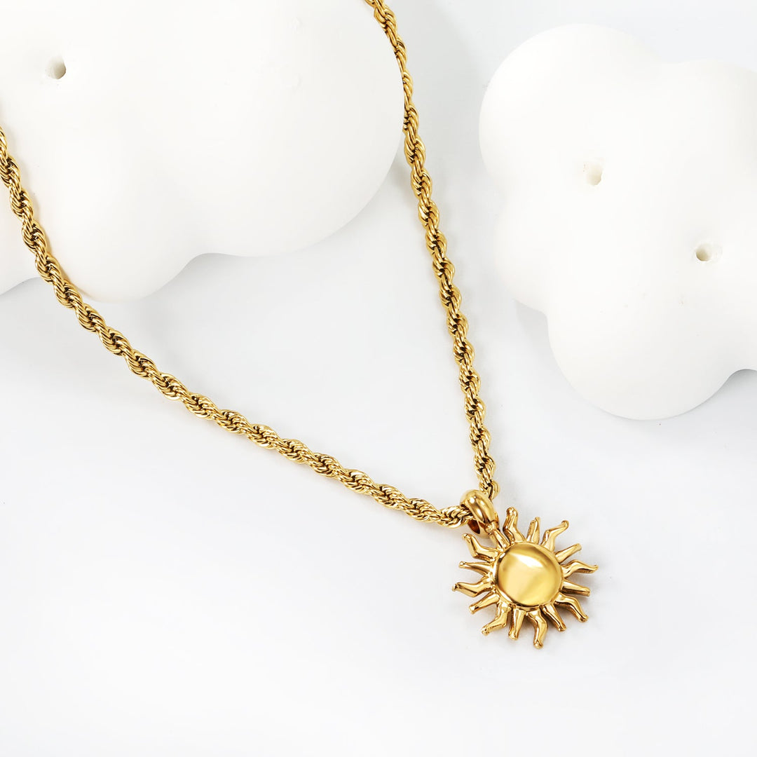 Radiant Sun Pendant Necklace