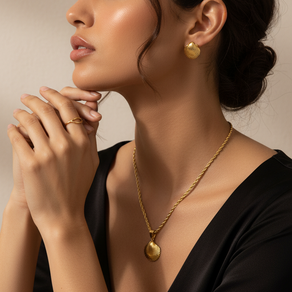 Seashell Radiance Jewelry Set