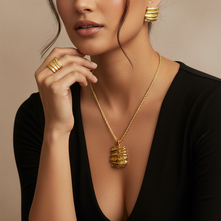 Bark Elegance Jewelry Set