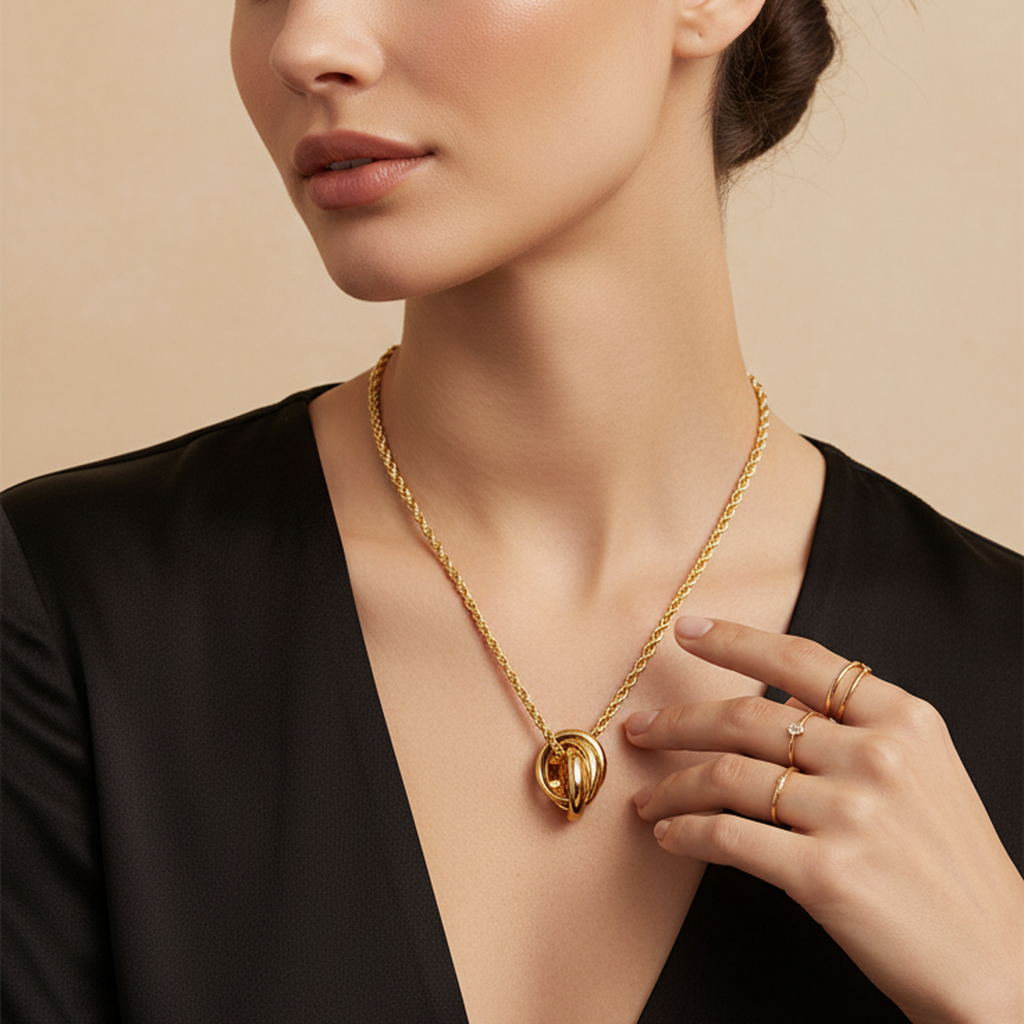 Twist &amp; Shine Pendant Necklace