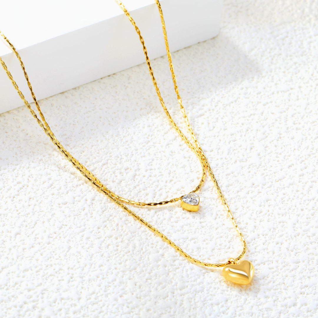Heartfelt Layered Chain Necklace