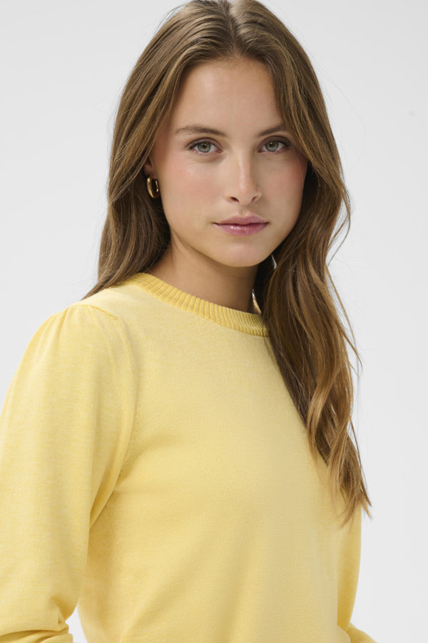 SAINT TROPEZ MILASZ PULLOVER - LEMON DROP MELANGE