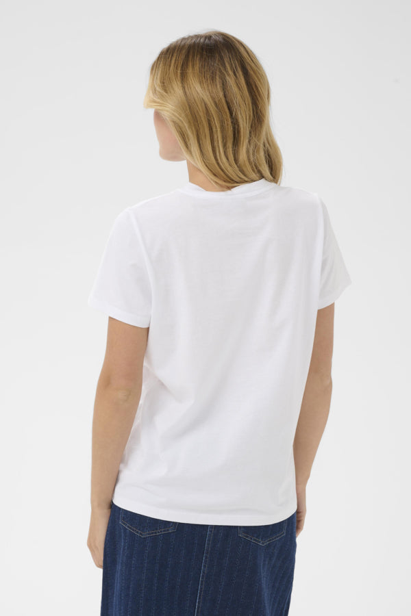 SAINT TROPEZ OLENISZ T-SHIRT - BRIGHT WHITE