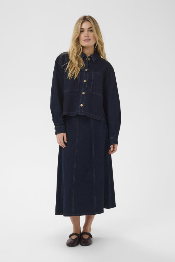SAMBRINASZ SHIRT - DARK BLUE DENIM