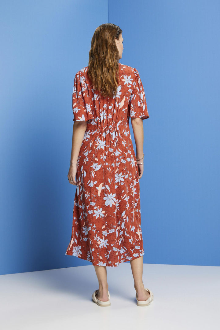 MIDI DRESS WITH ALL-OVER PATTERN