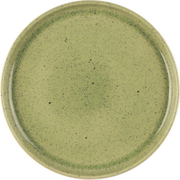 MESA CERAMICS SPECKLE GREEN PRESENT PLATE - 33CM