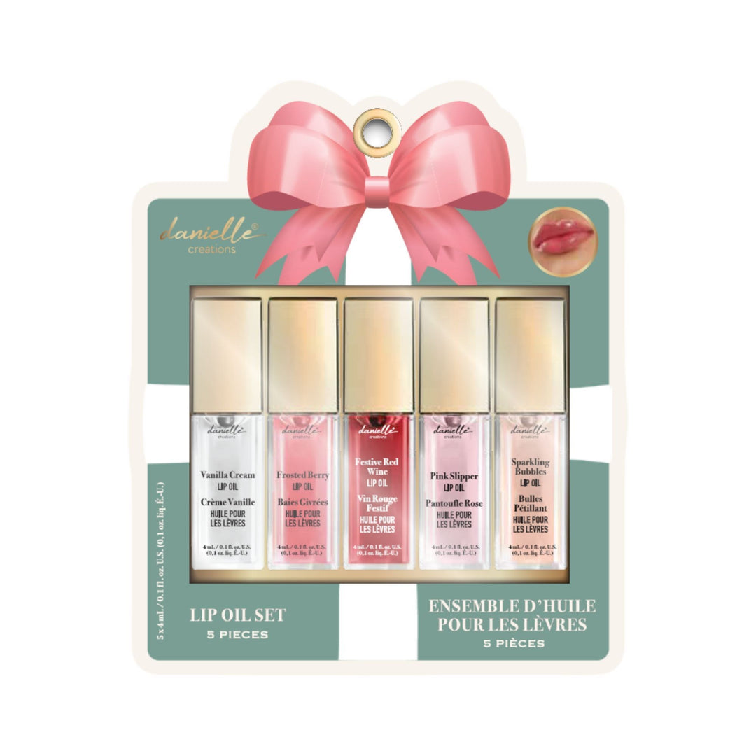 5PC LIP GLOSS SET FLORAL