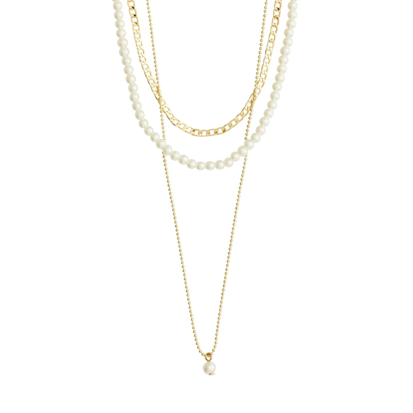 Pilgrim Baker 3-In-1 Set Necklace Gold Plated