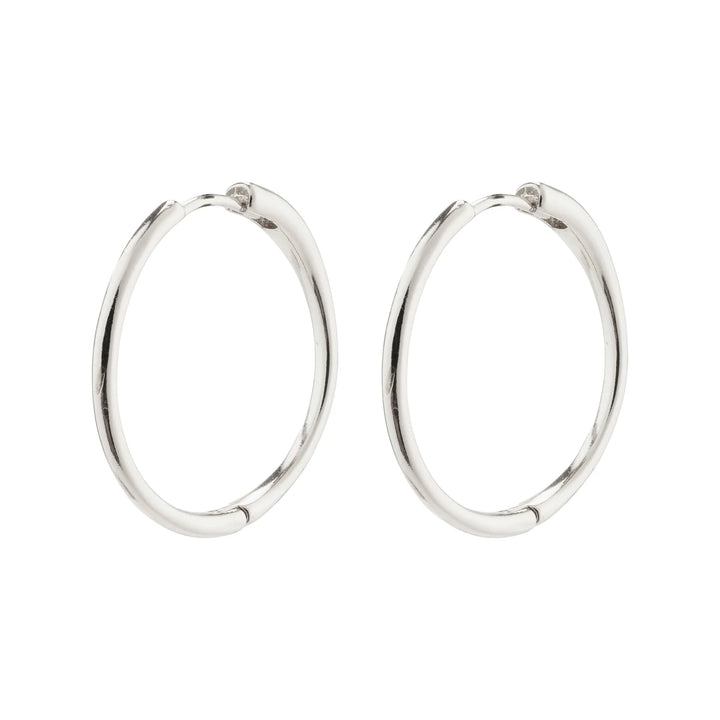 Pilgrim Eanna Recycled Large Hoops Silver Plated