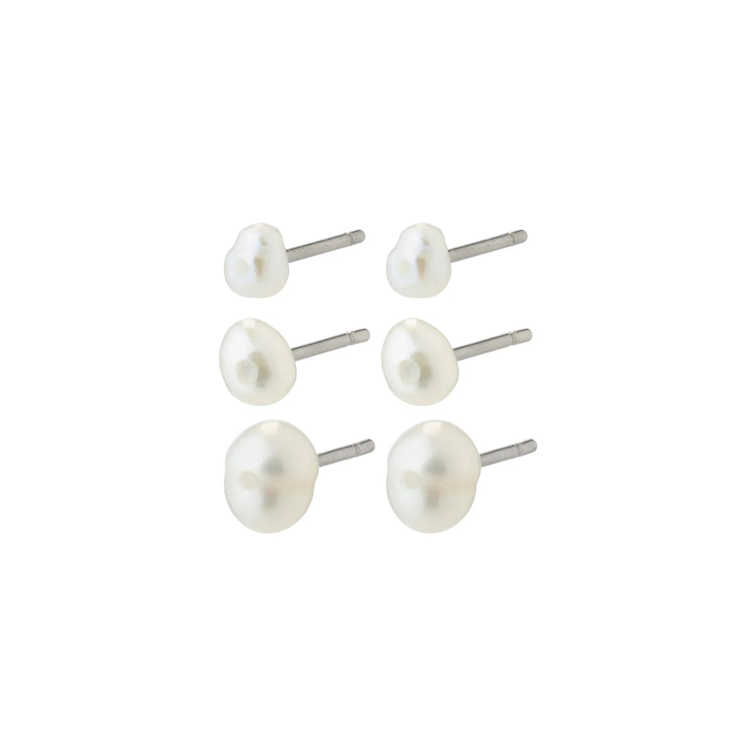 Pilgrim Edil Freshwater Pearl Stud Earrings Set