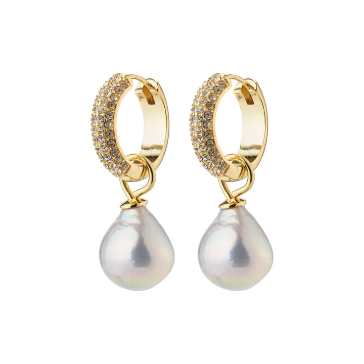 Pilgrim Edele Pearl Earrings Gold Plated