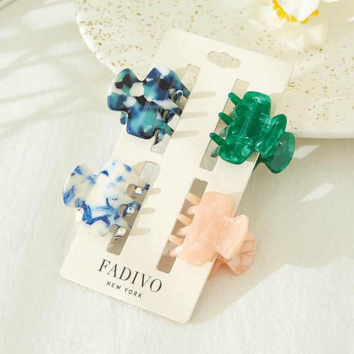 Fadivo Marbled Hinge Claw Hair Clip
