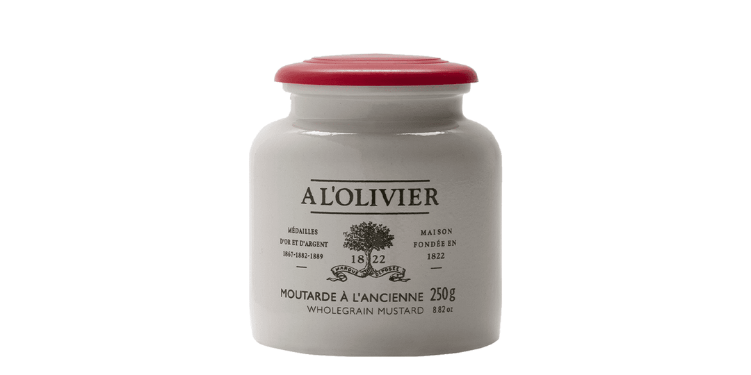 À L'olivier Traditional Whole-Grain Mustard in a Stone Jar