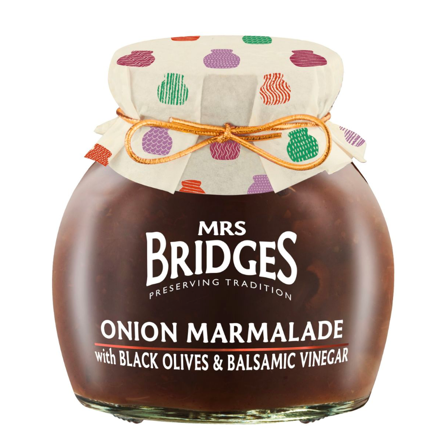 Mrs. Bridges Onion Marmalade with Black Olives & Balsamic Vinegar