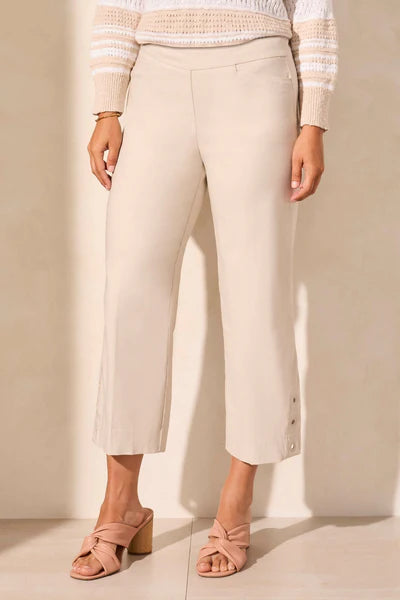 FLATTEN IT PULL-ON CAPRI WITH EYELETS "FRENCHOAK"