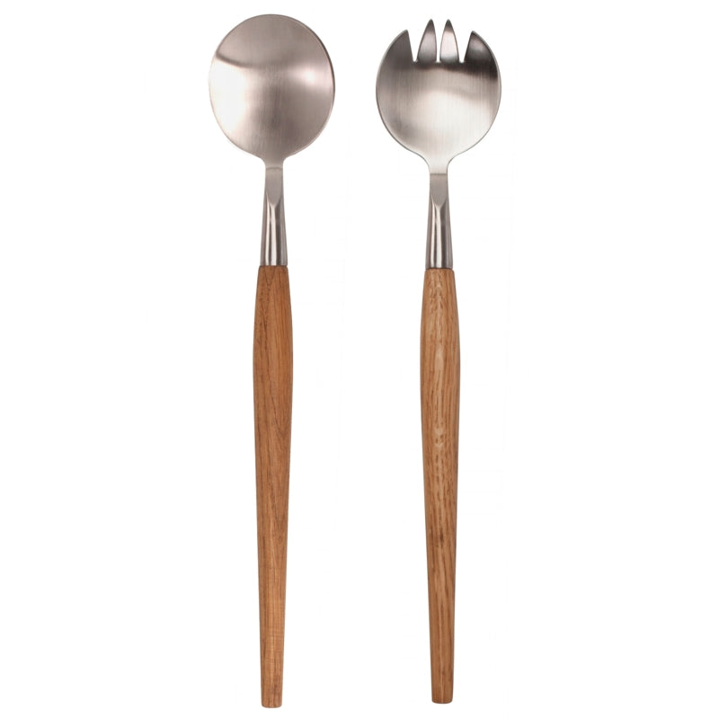 ACACIA SALAD SERVERS SET