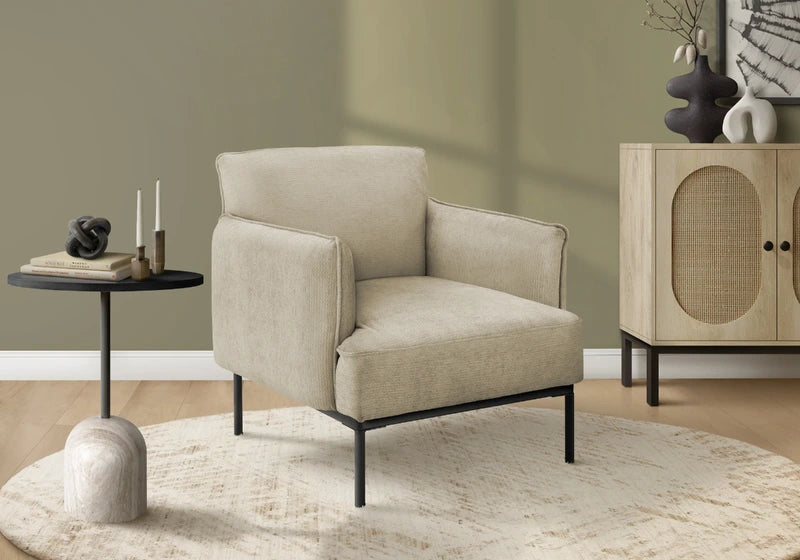 ACCENT CHAIR "BEIGE"