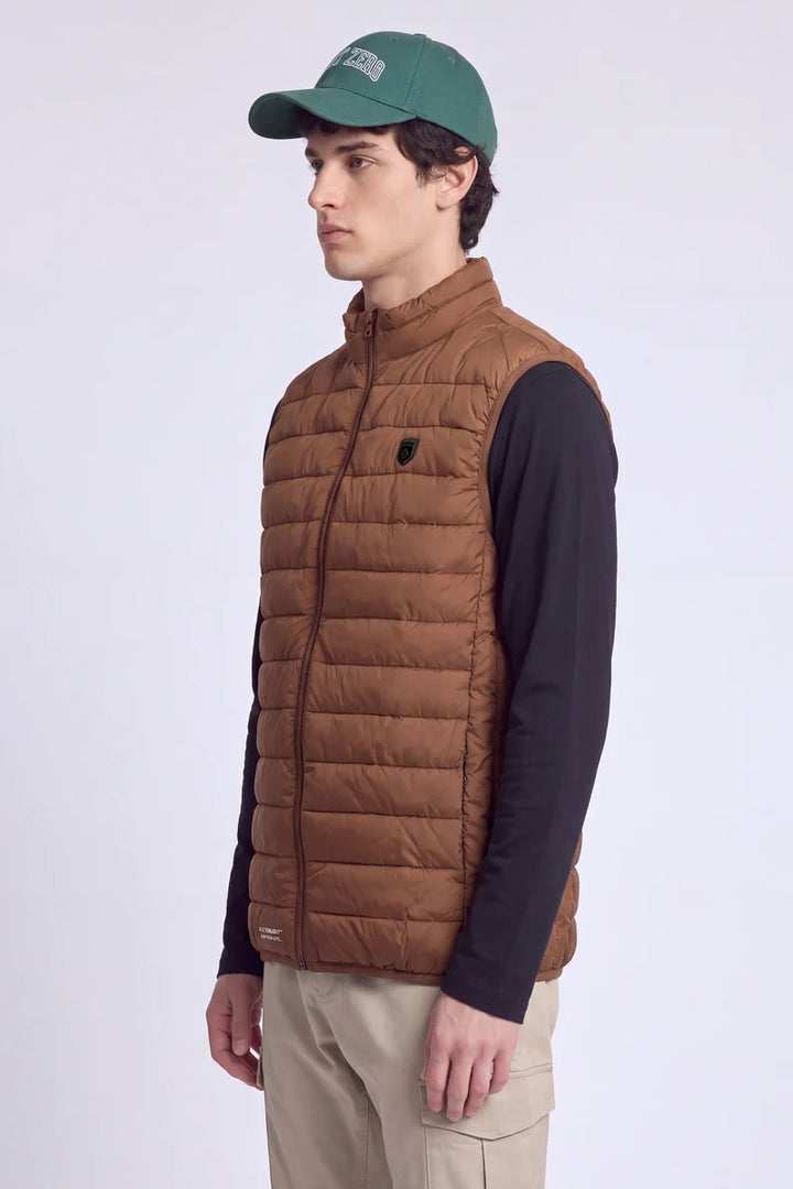 DELSON - ULTRALIGHT QUILTED VEST WITH ACTIVE FIT "ACORN"