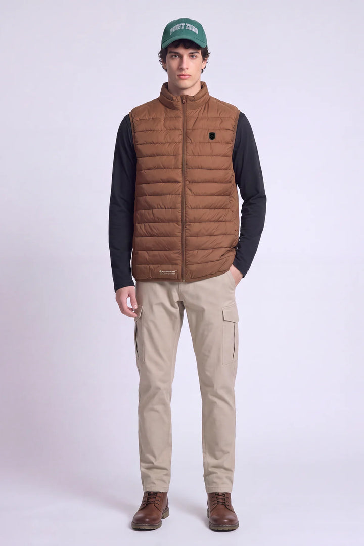 DELSON - ULTRALIGHT QUILTED VEST WITH ACTIVE FIT "ACORN"