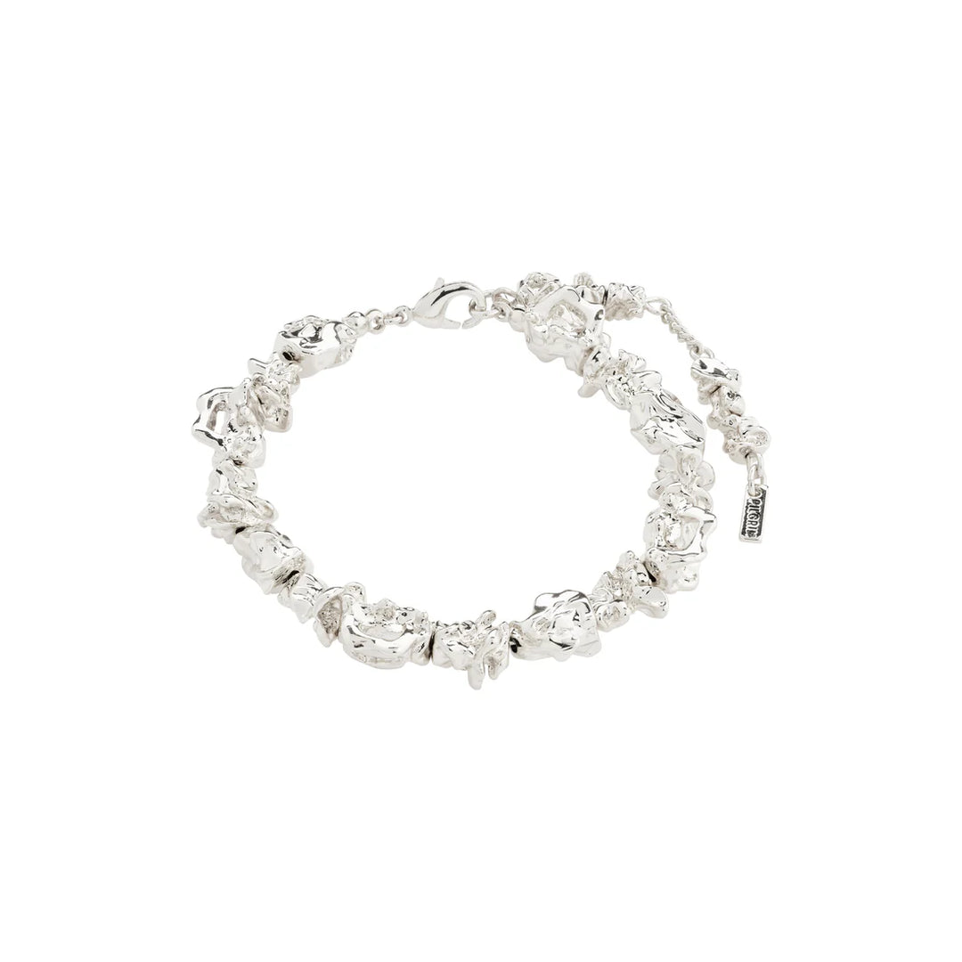 ACT RECYCLED TEXTURED BRACELET (SILVER-PLATED)