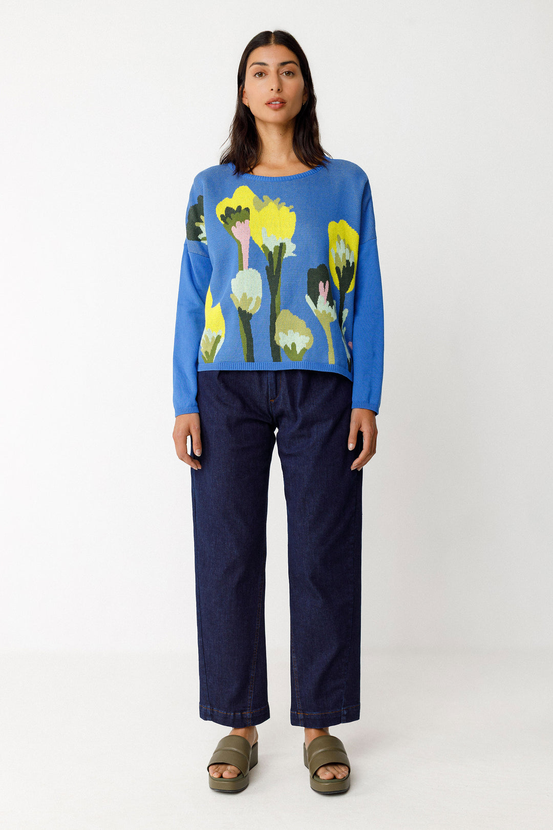 AIARE-GOTS SWEATER "BLUE"