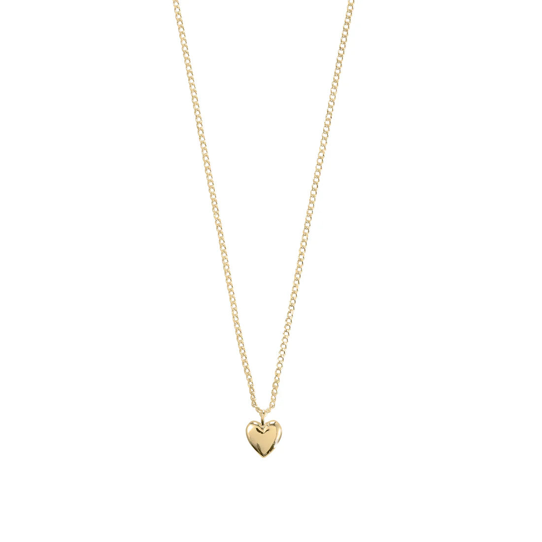 ALAIA RECYCLED TINY HEART PENDANT NECKLACE "GOLD-PLATED"