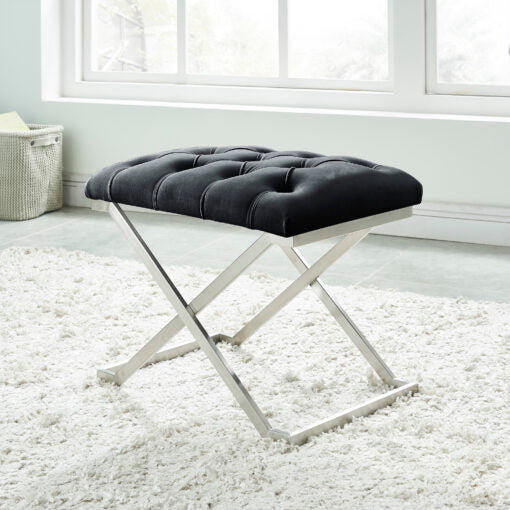 ALDO SINGLE BENCH "BLACK/SILVER"