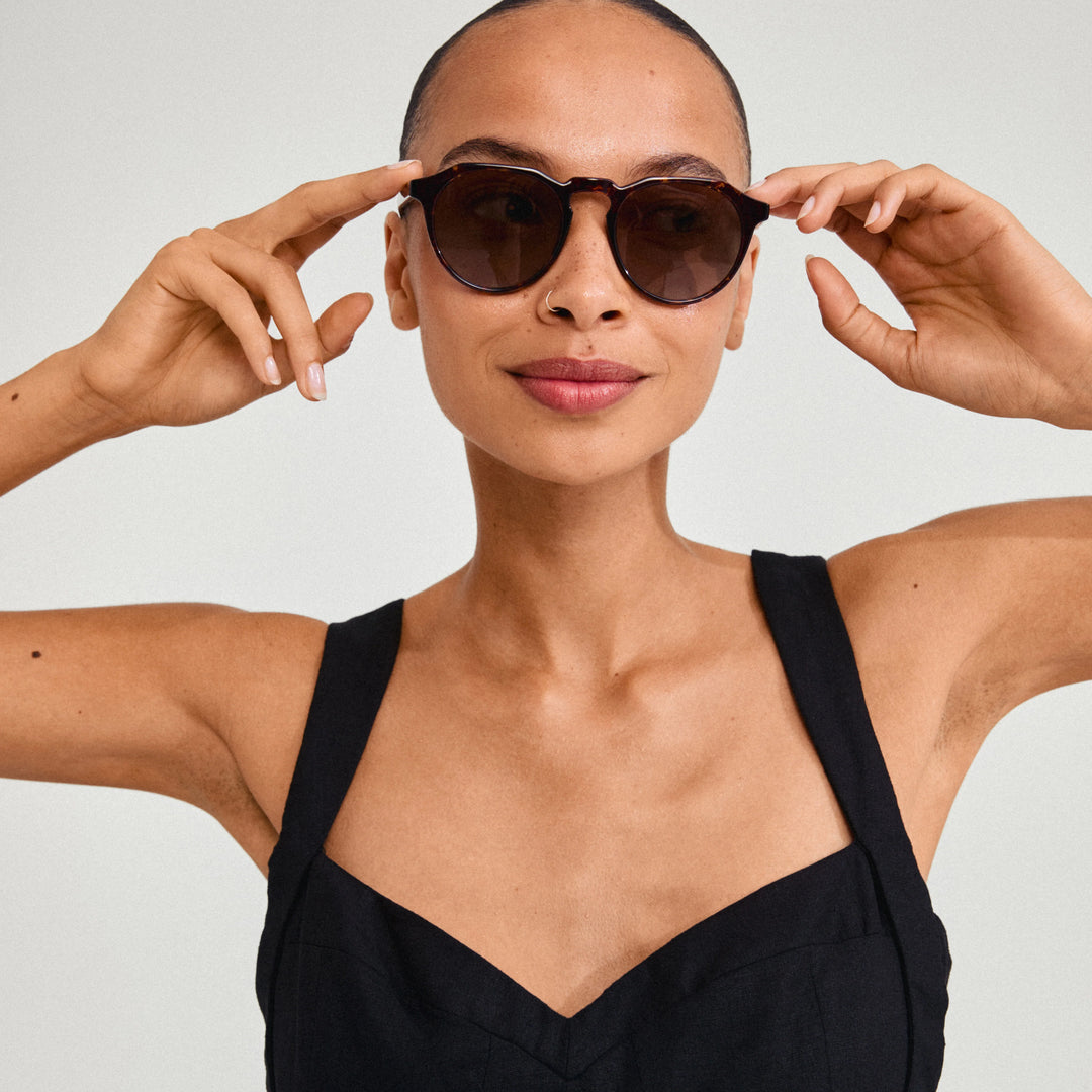 ALEJANDRA SUNGLASSES "TORTOISE BROWN"