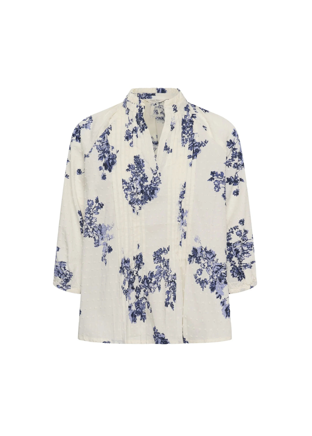 ALETTAPW BLOUSE "BLUE SHADOW FLOWER"
